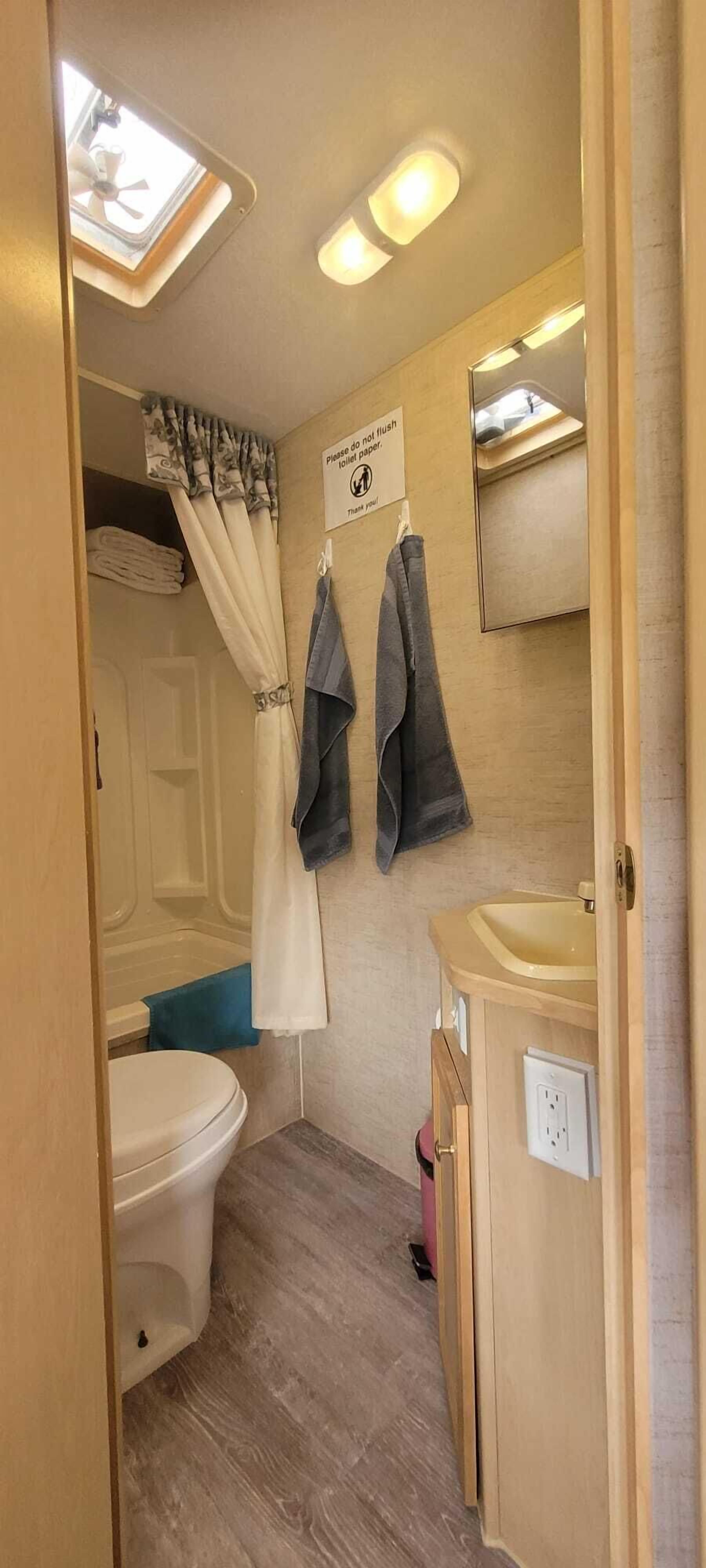 Towels, soap, toilet paper