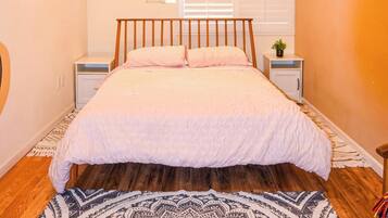 1 bedroom, iron/ironing board, travel crib, free WiFi