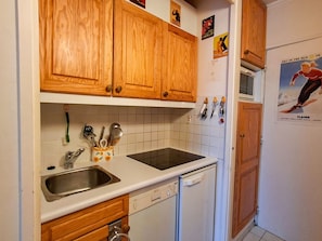 Fridge, dishwasher, coffee/tea maker - Comfortable studio near slopes - 4 guests (Flaine)