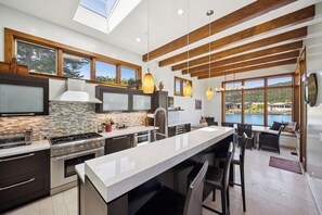 Fridge, microwave, oven, stovetop - Waterfront Oasis in Seadrift w/ Dock (Stinson Beach)