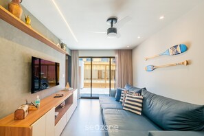 Basic Apartment | Living area | 32-inch Smart TV with digital channels