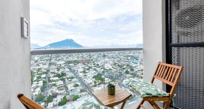 ¡Luxury in Fundidora! 4 guests + Wifi, Gym & Pool