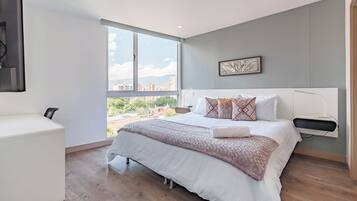 公寓, 陽台, 城市景觀