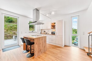 Apartamento superior, vistas al jardín | Cocina privada