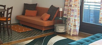 "Retro-Chic Alpenblick" vacation apartment - near the fairytale park, right in the hiking area