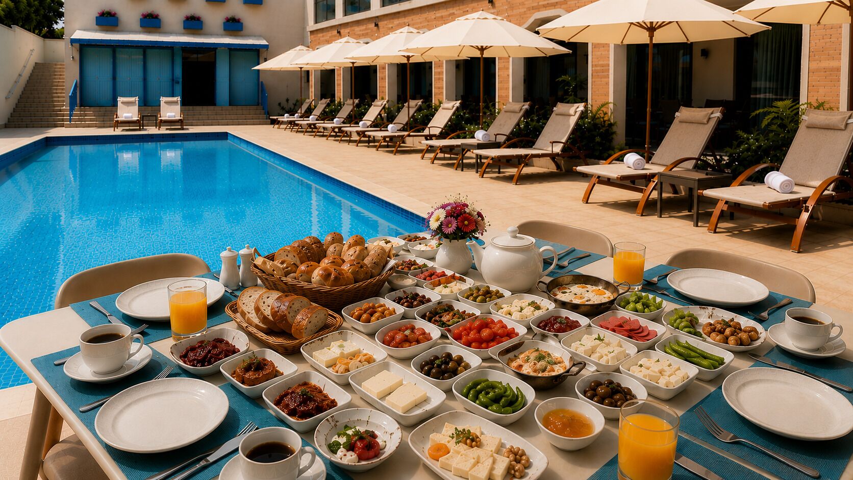 Free daily buffet breakfast 