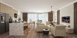 Luxury Studio, Balcony, Sea View | Interior