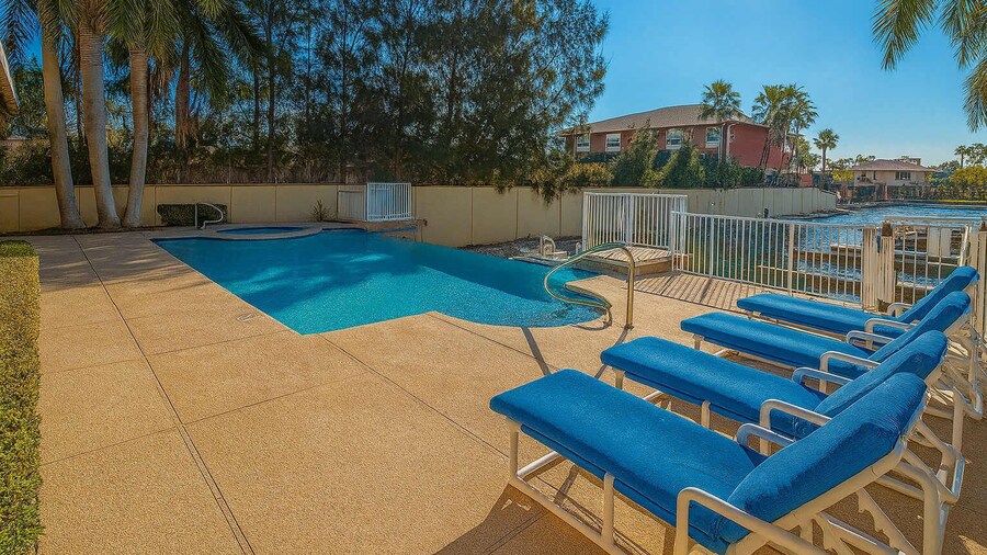 Channel Views Private Boat Slip Pool & Patio