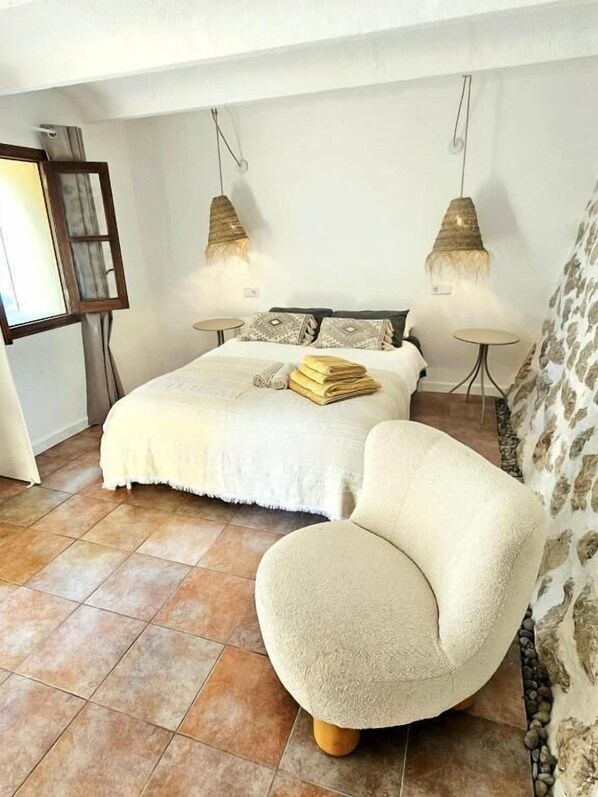 Deluxe-Studio, Terrasse, Gartenblick