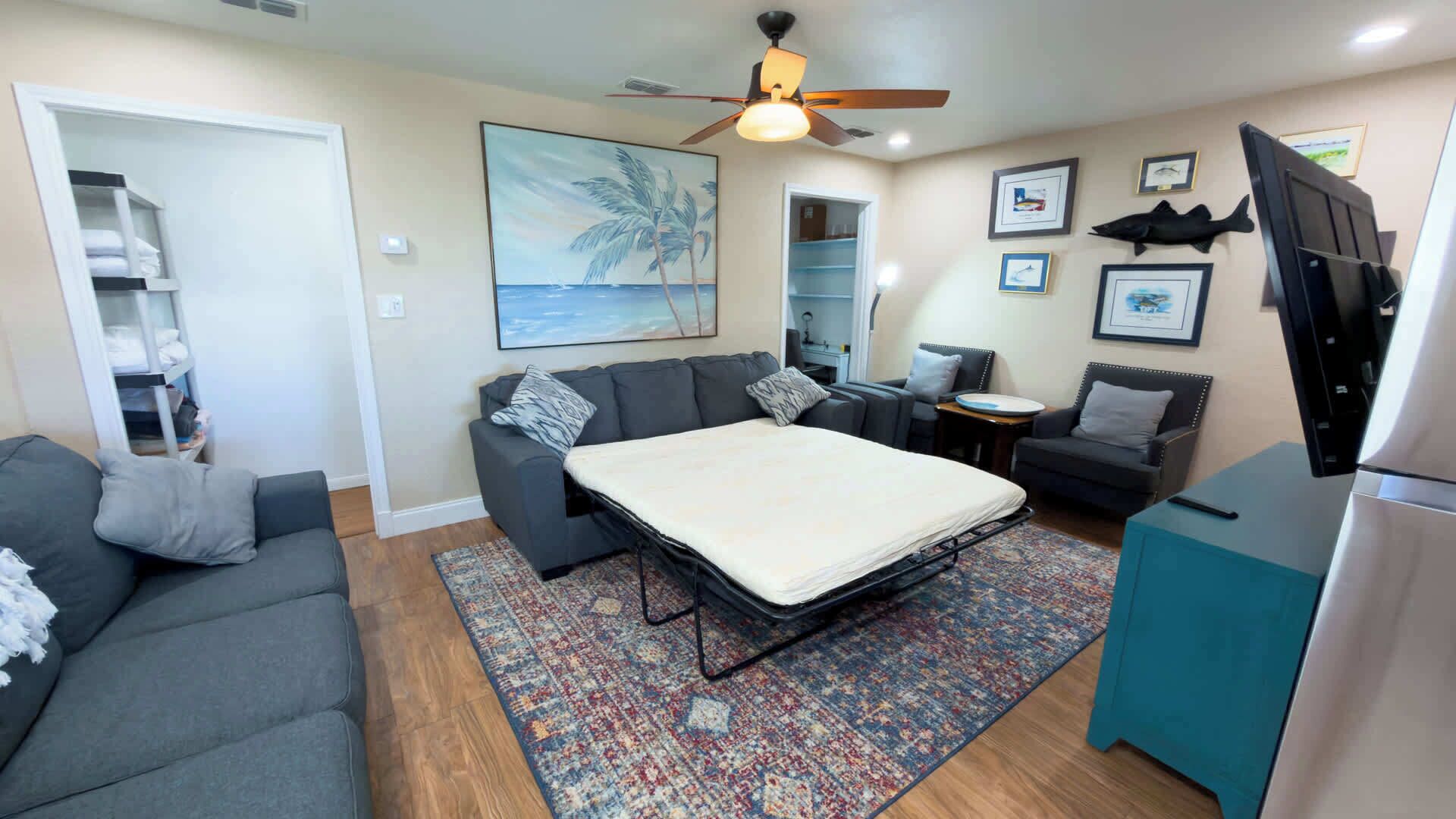 Hus, flere senger, kjøkken (Port-O-Call Dockhouse)