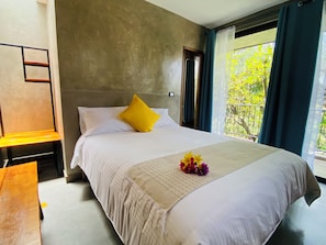 Deluxe Double Room, Patio, Garden View | Premium bedding, down duvets, free WiFi