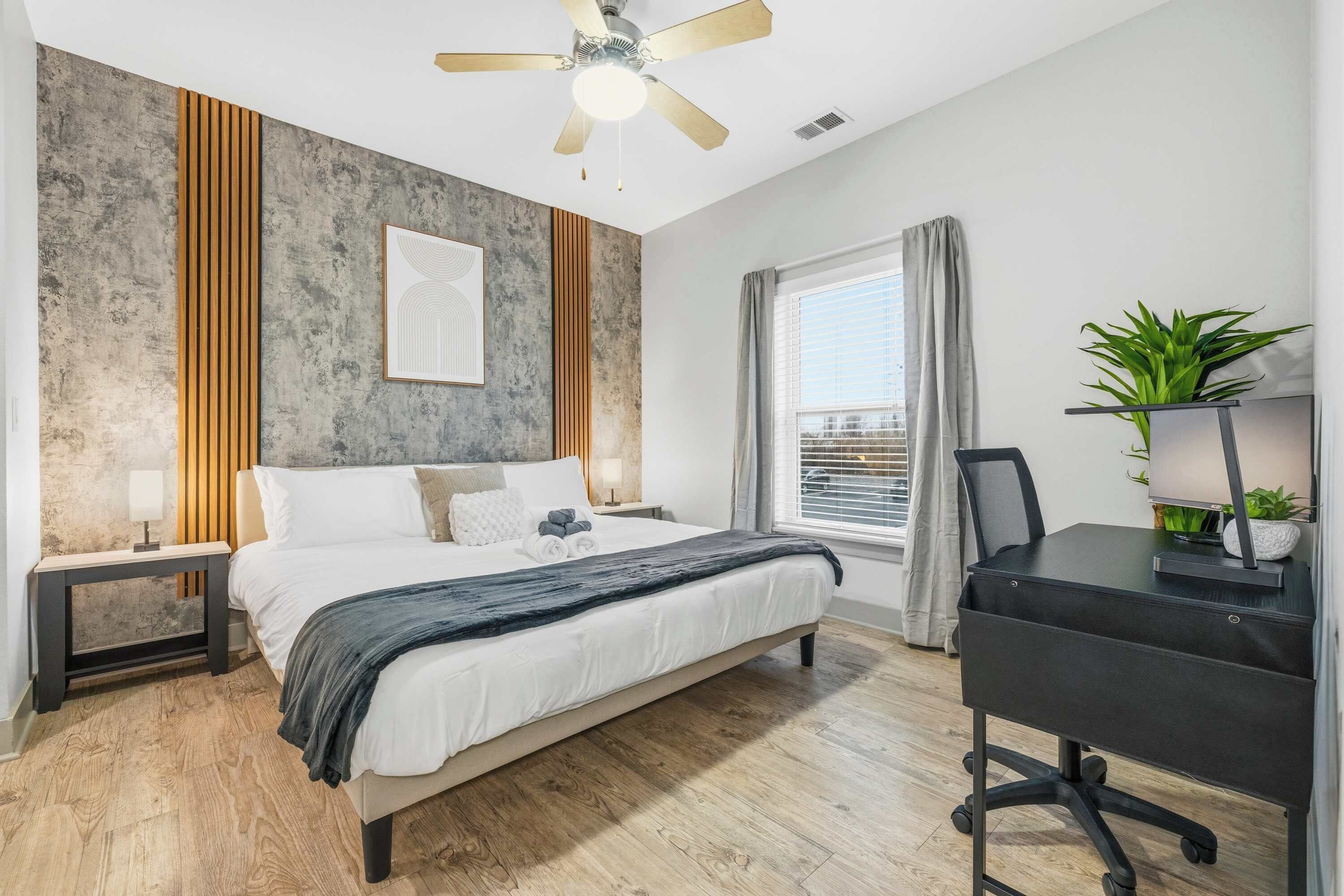 2 bedrooms, iron/ironing board, travel cot, WiFi