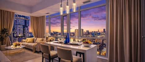 Chambre Confort double, vue sur la ville