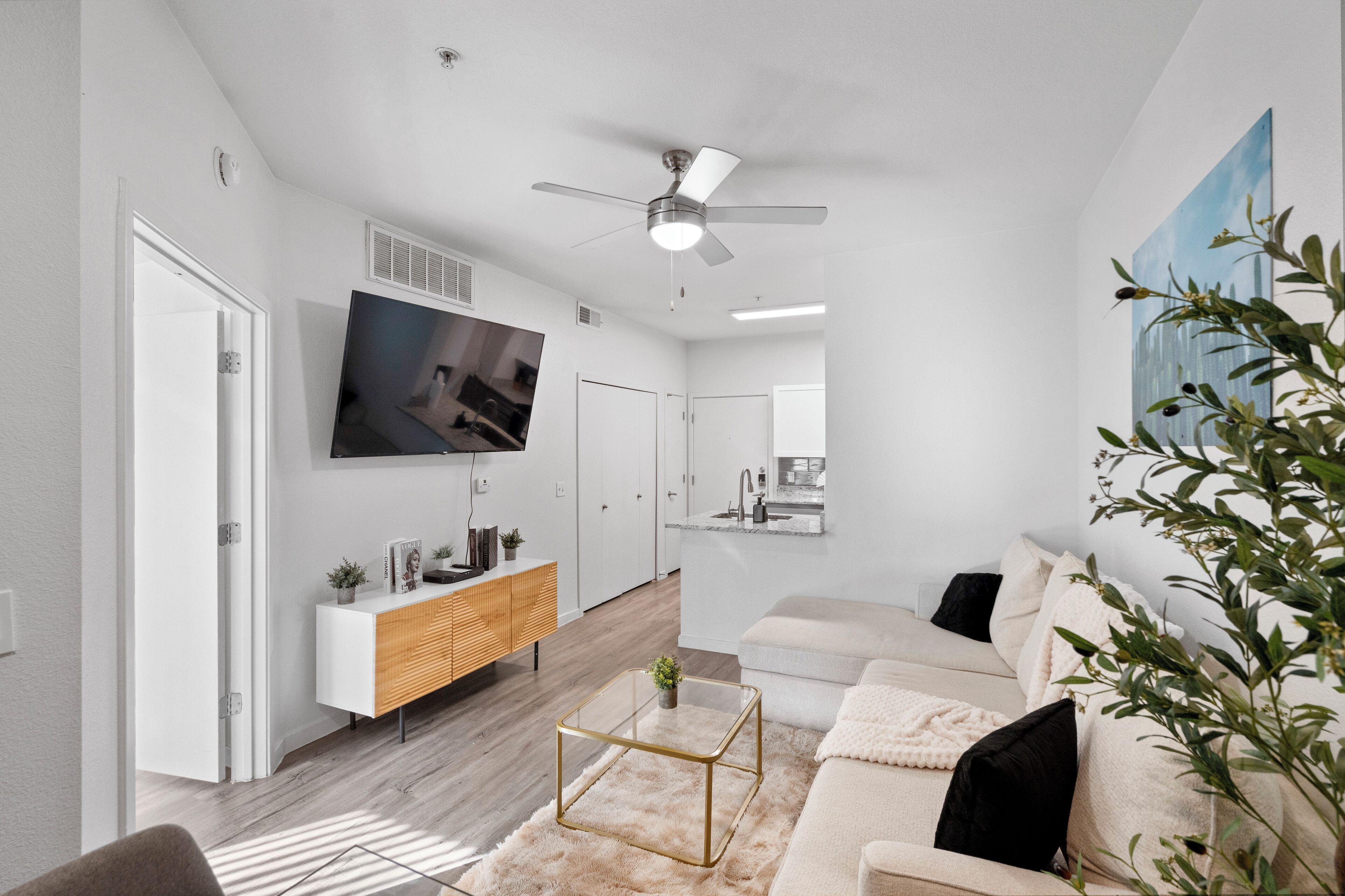 Luxury-Apartment, 1 Queen-Bett, Haustiere gestattet | Wohnzimmer