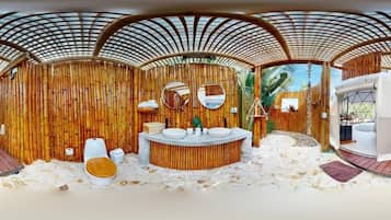 Habitación de lujo, balcón, vista al lago | Spa