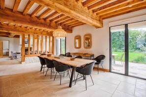 Dining - Normandy House - High-end Norman-style house in a lush garden (Tourgéville)