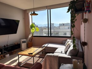 Living area - Modern apartment w/ private rooftop - WORLD CUP READY (Ciudad de México)