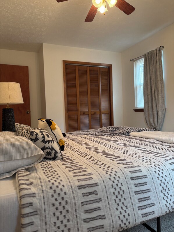 3 chambres, literie fournie