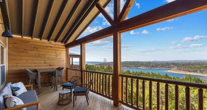 Stone Fireplace! View of the Lake! Hot Tub!