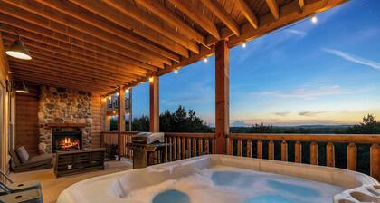 Stone Fireplace! View of the Lake! Hot Tub!
