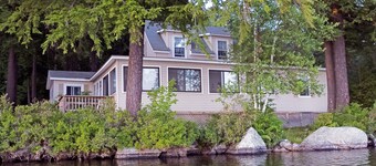 Quiet, clean 4-bed lake-front cottage on Loon Pond, NH