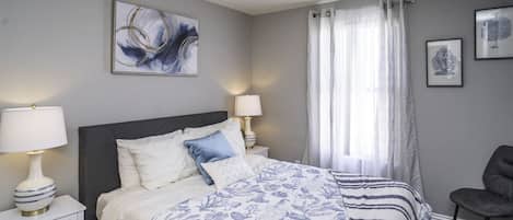 Desk, iron/ironing board, travel crib, WiFi