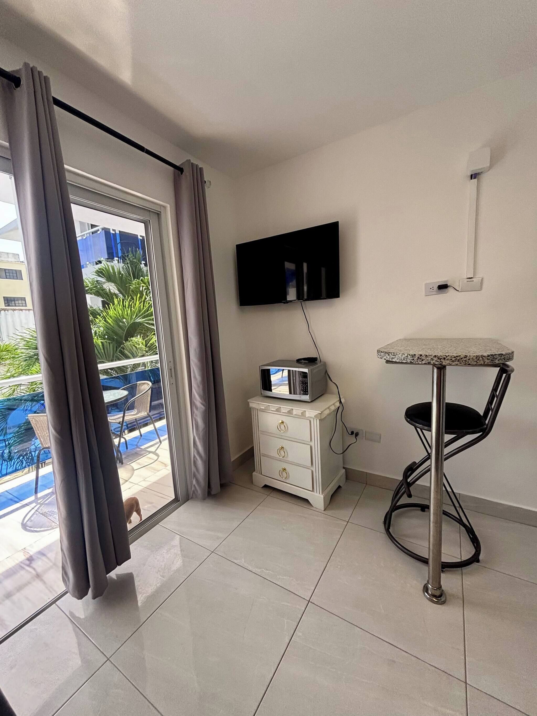 公寓式客房, 1 间卧室, 露台 | 住宿内部