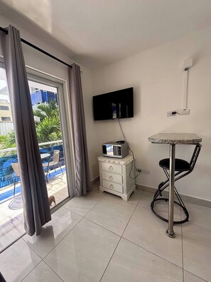 公寓式客房, 1 间卧室, 露台 | 住宿内部