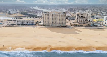 Oceanfront 2 BR VA Beach Condo, Balcony Over Boardwalk, Sleeps 8, Pool & Sauna