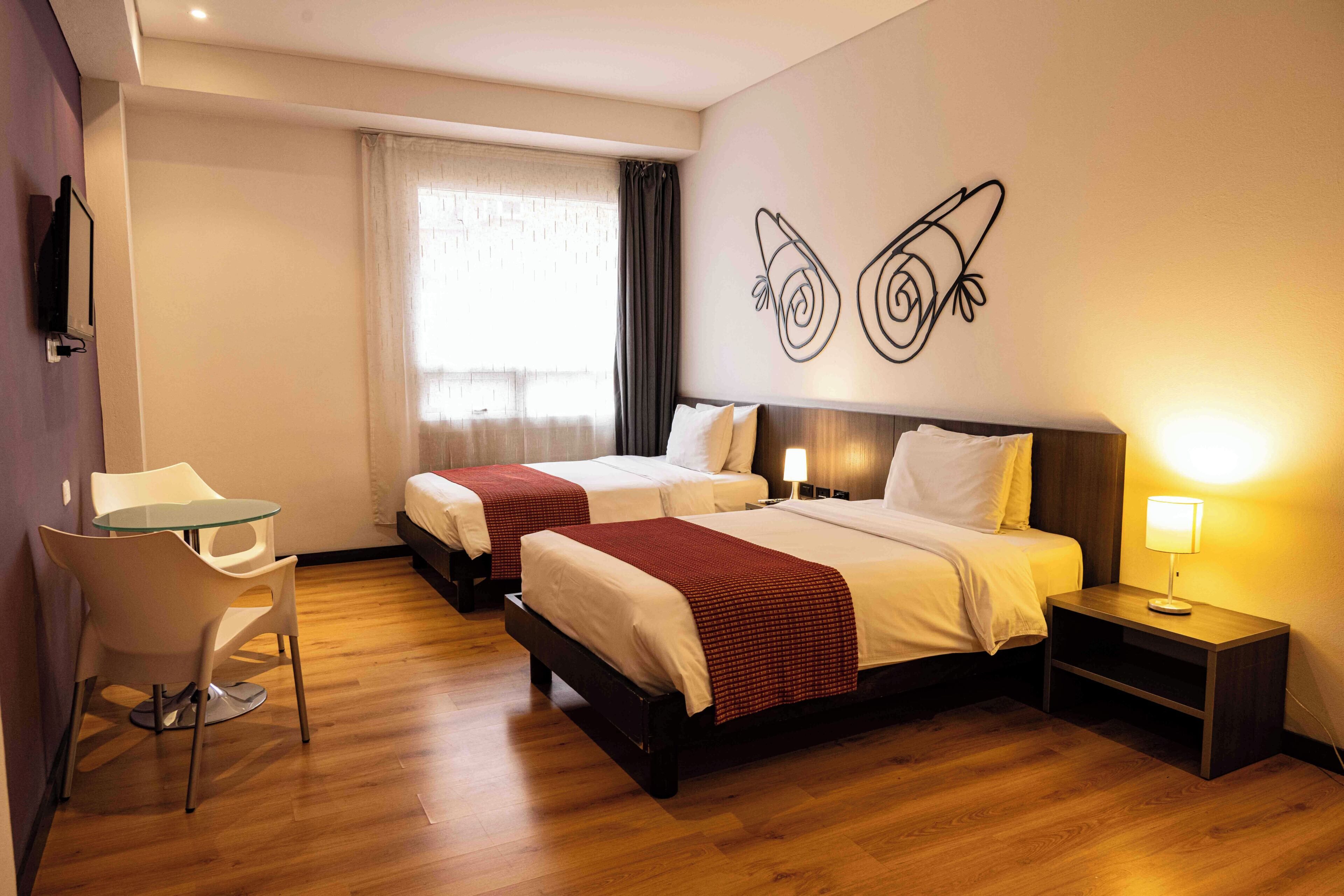 Quarto duplo standard, vista para a cidade