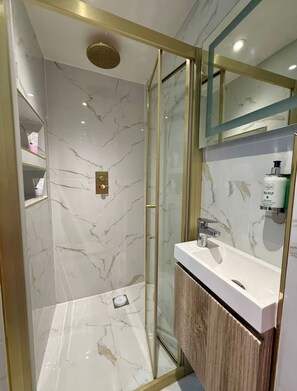 Towels, soap, toilet paper