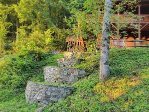 Property grounds - Hickory Ridge Getaway | Log Cabin with Hot Tub, Fire Pit, & Game Room Near Maggie Valley (Maggie Valley)
