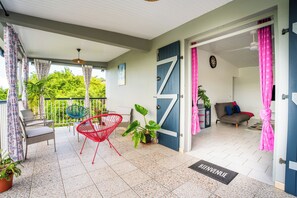 Terrace/patio - 180° mountain and sea view apartment (Le Vauclin)