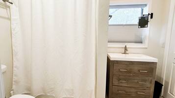 Hair dryer, towels