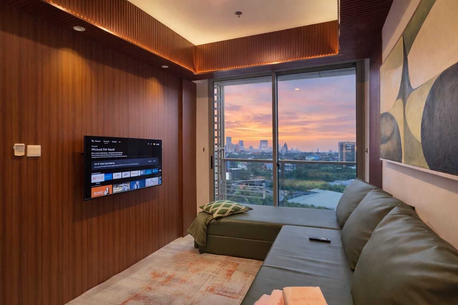 Apartemen, 3 kamar tidur, pemandangan kota | Area keluarga