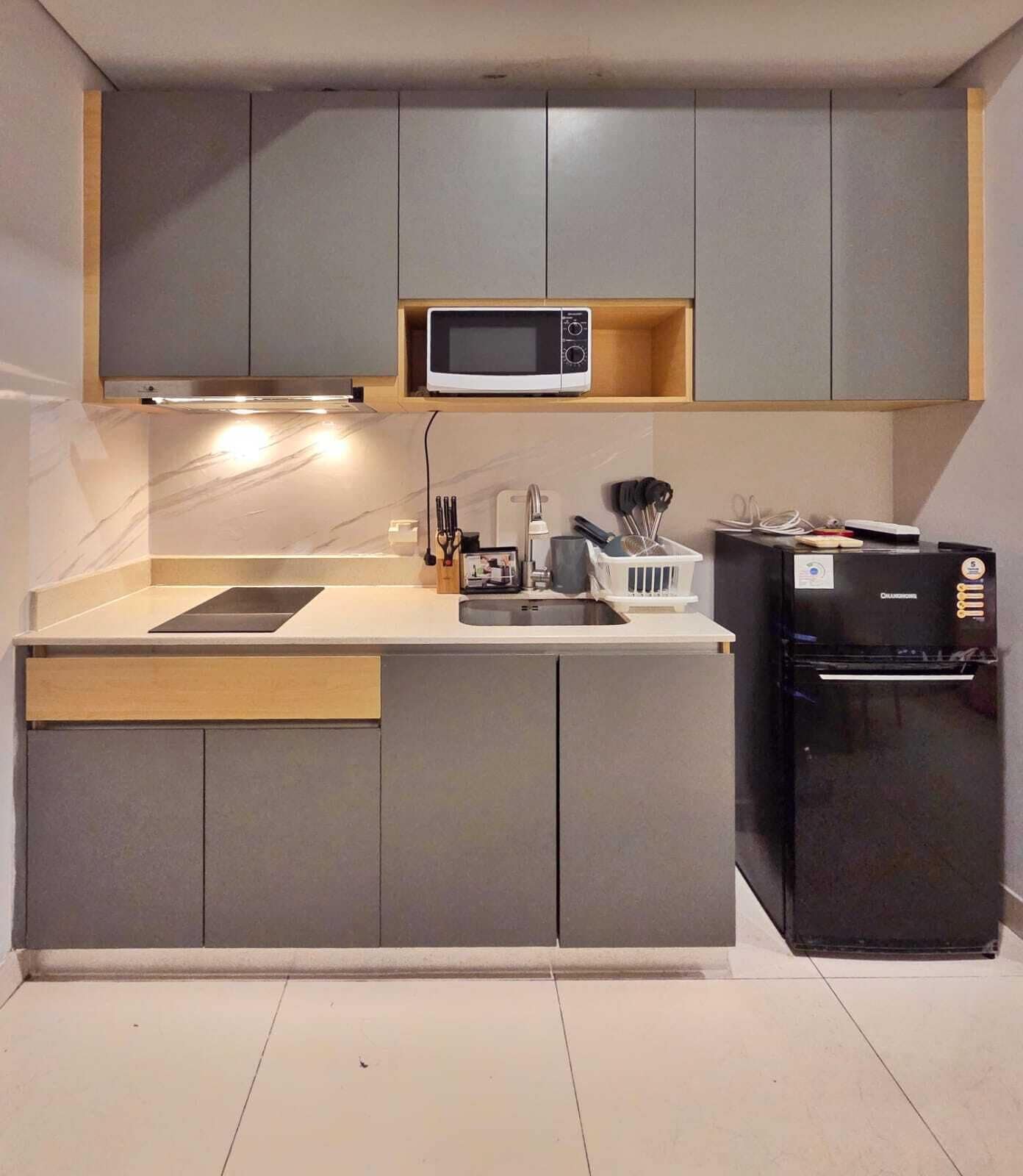 Apartemen, 3 kamar tidur, pemandangan kota | Dapur pribadi