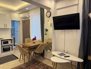 Dining - 5-Min Walk to Beach • Mountain View Terrace Studio (Goynuk)