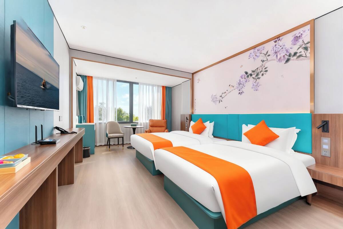 Habitación Confort con 2 camas individuales, vista a la ciudad