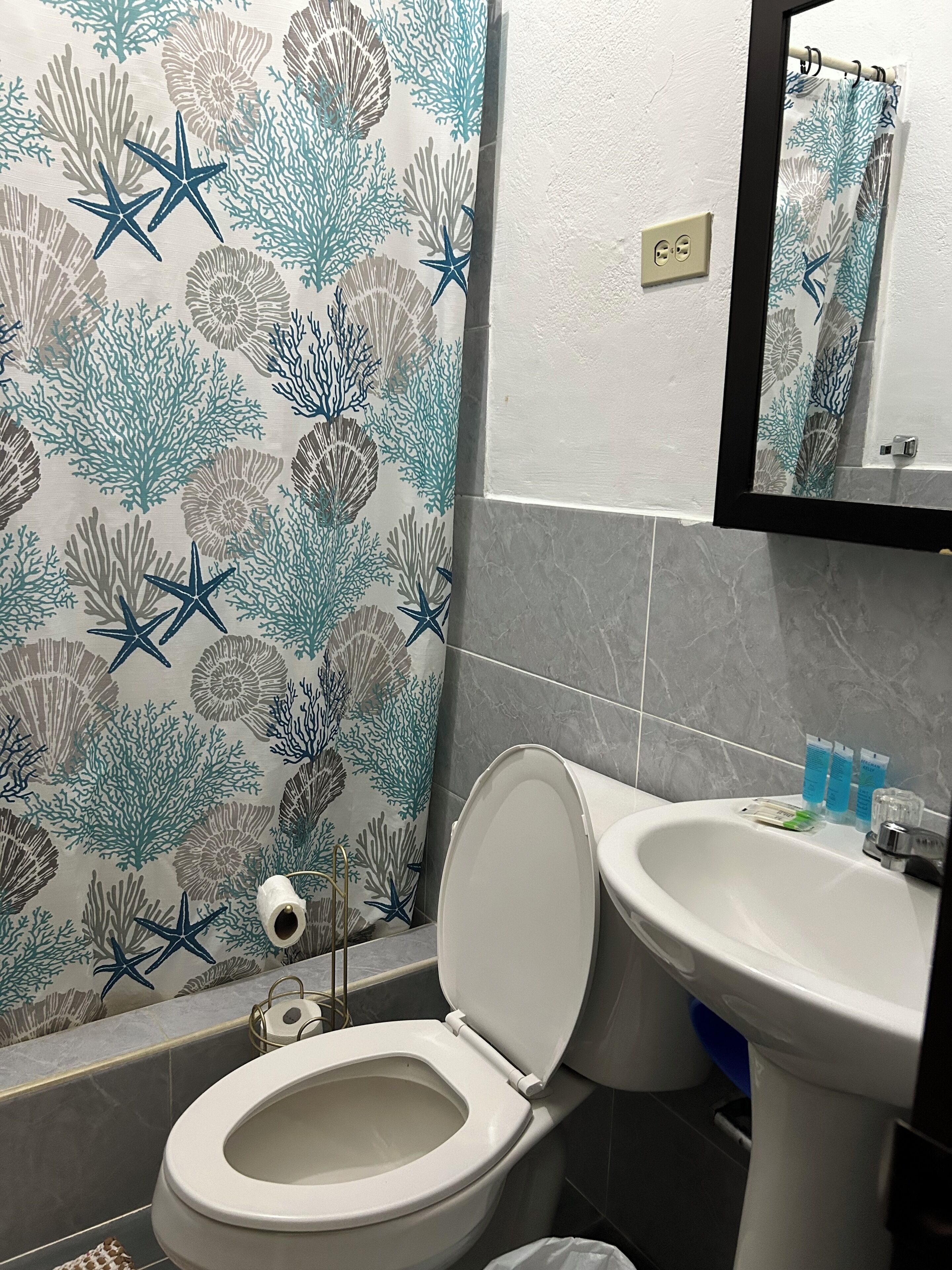 Towels, soap, toilet paper