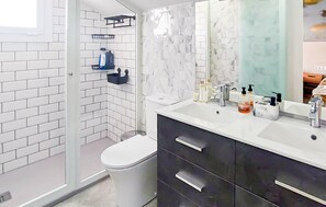 Shower, hair dryer