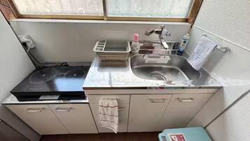 Fridge, electric kettle