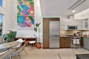 Fridge, ice maker - Refined Capitol Hill Townhome w/ Views & Parking (Seattle)