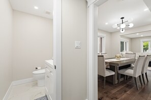 Towels, soap, toilet paper