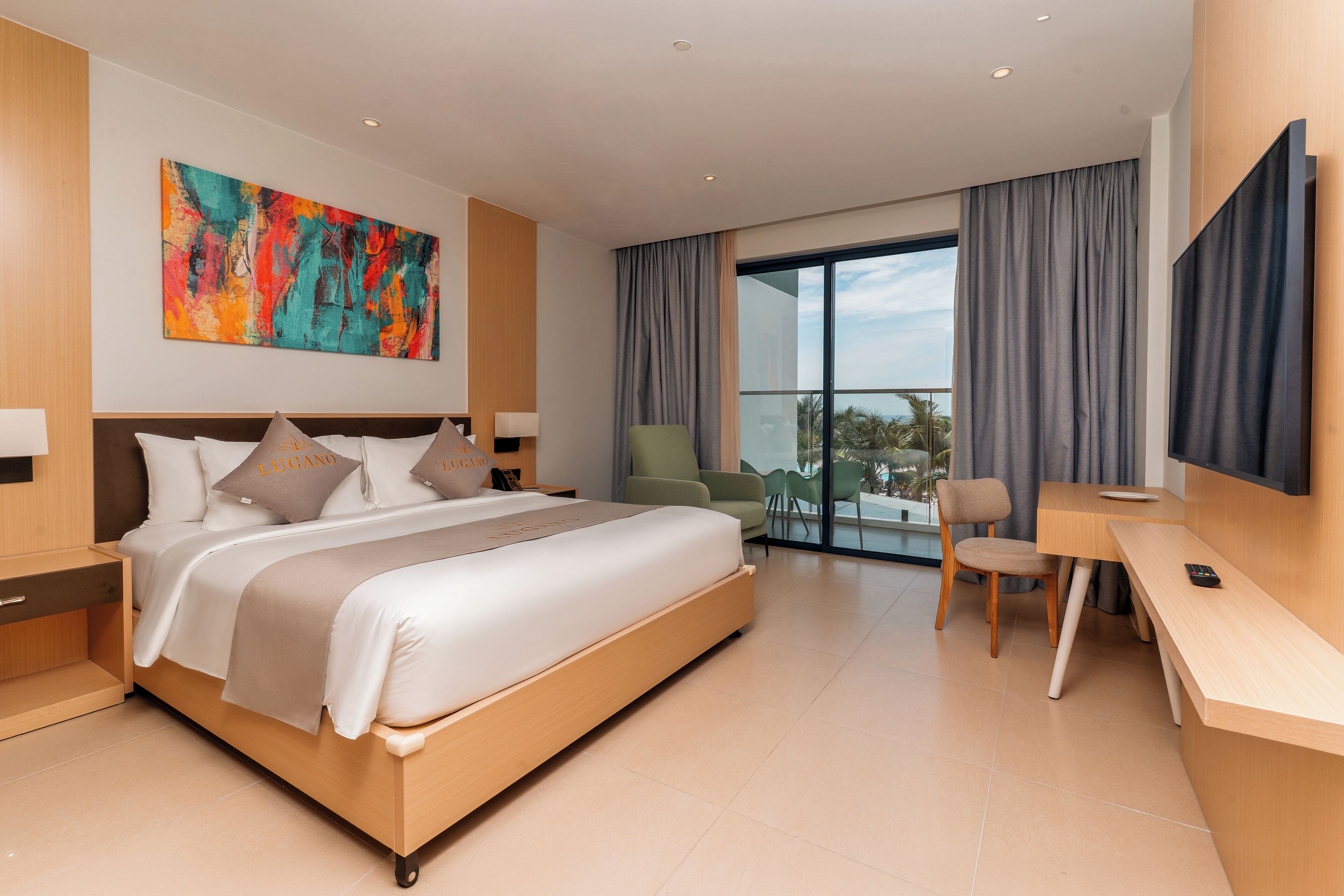 Sábanas italianas Frette, ropa de cama de alta calidad y minibar 