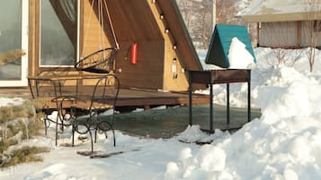 Superior Chalet, Mountain View | Outdoor dining