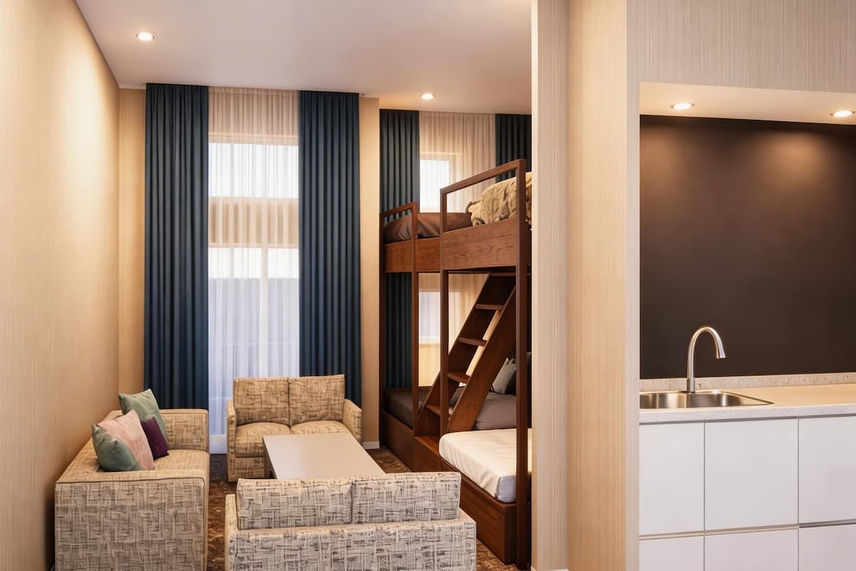 Premium 1-Bedroom Suite with 6 Beds, Non Smoking | Interior