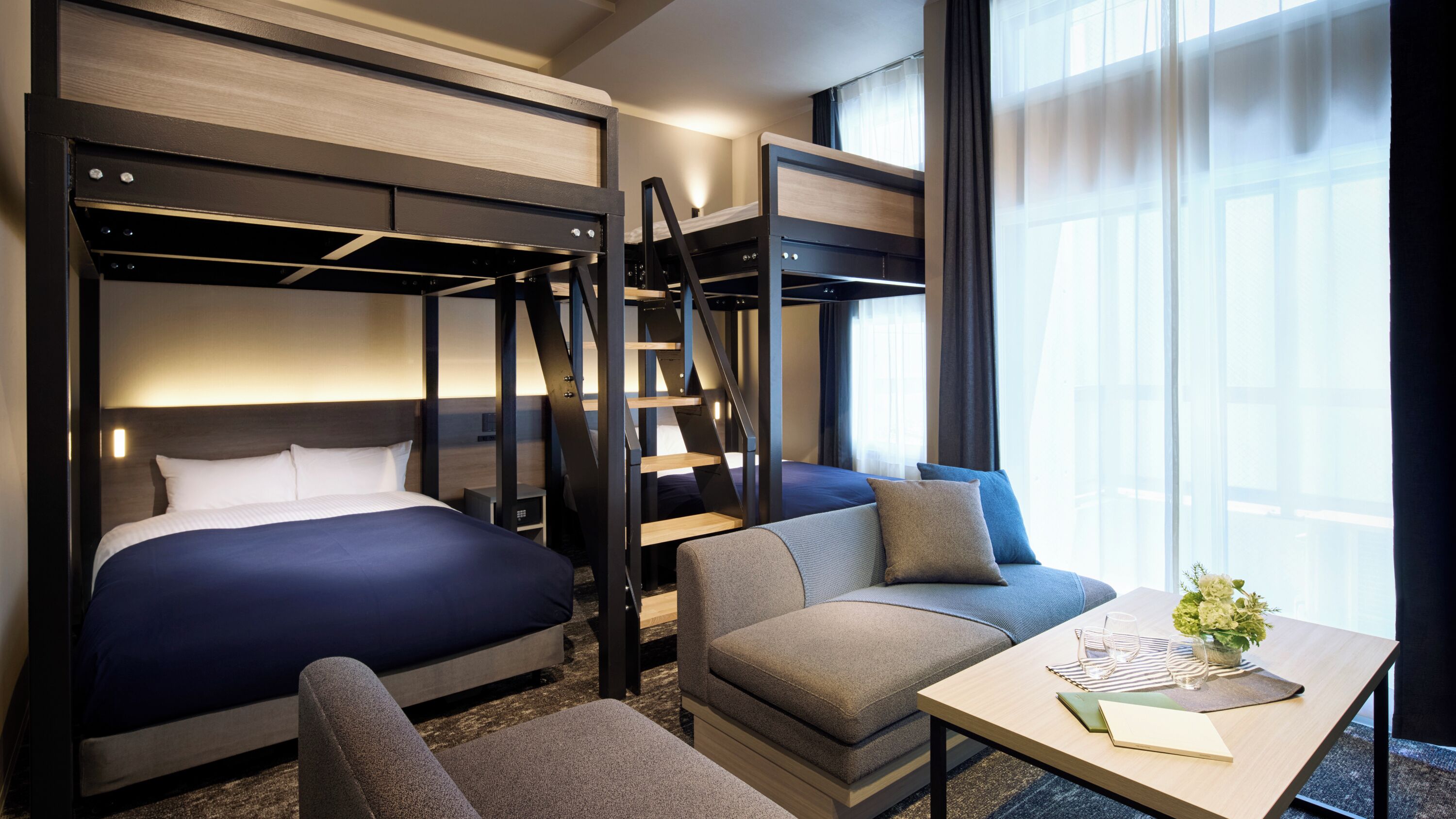 Kamar Quadruple, Bebas Asap Rokok (Moderate 4 Beds - Bunk Style) | Wi-Fi gratis dan seprai linen