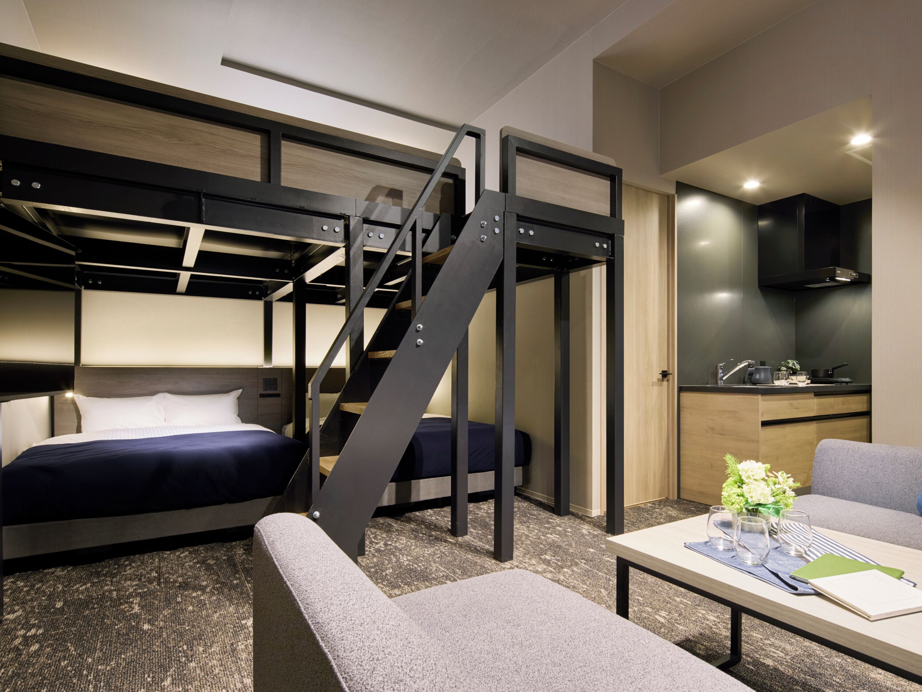 Habitació quàdruple, no fumadors (Moderate 4 Beds - Bunk Style) | Wifi gratuïta i roba de llit 