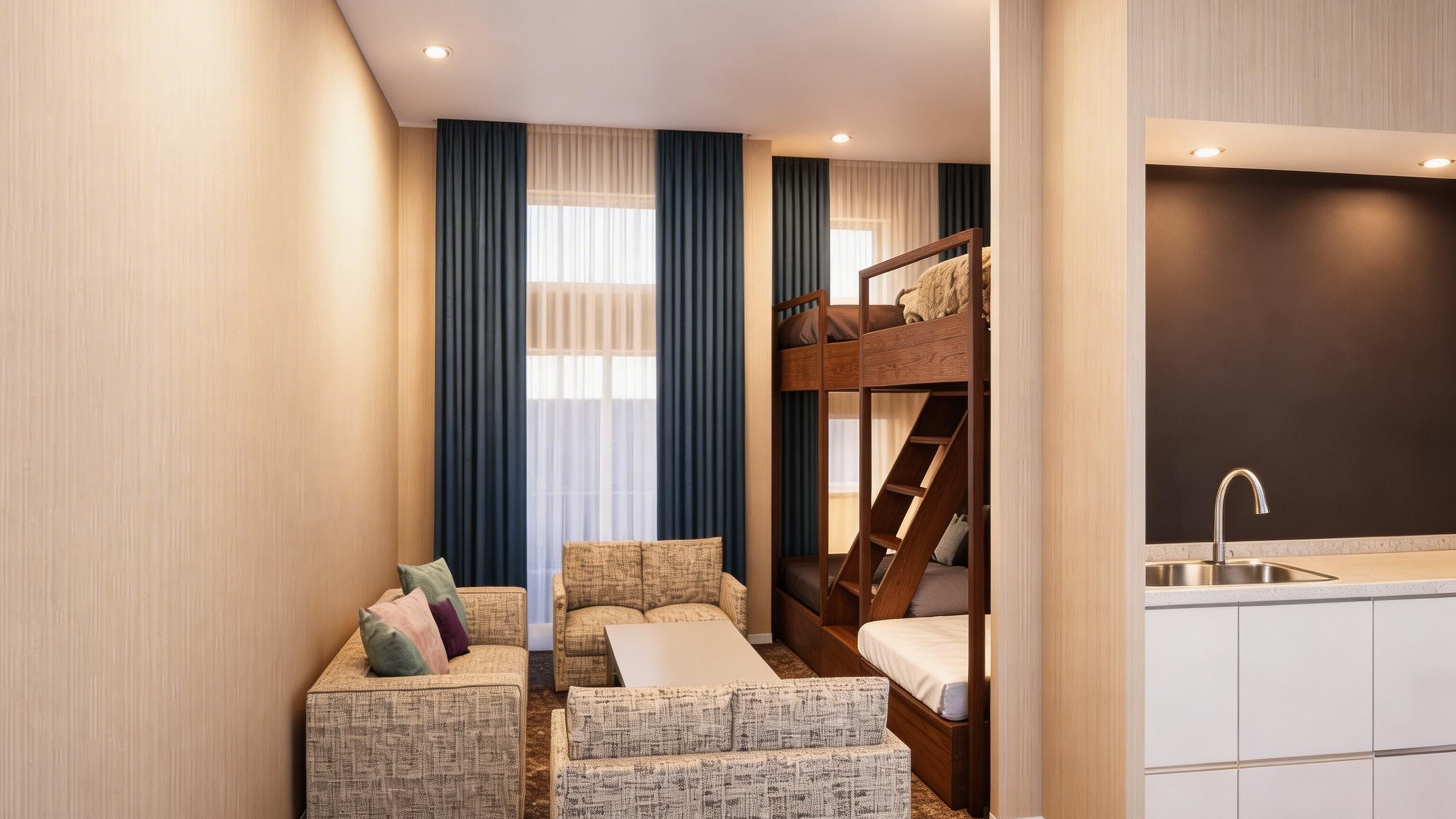 Suite Premium, no fumadores (Premium 1-Bedroom Suite with 6 Beds) | Interior