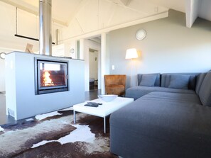 Living area - Gite with hot tub, sauna and stunning views (Malmedy)
